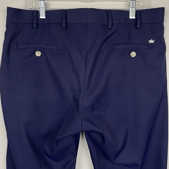 Peter Millar Durham High Drape Golf Pants Mens 34x32 (36x31) Navy Crown Sport - Picture 7 of 10